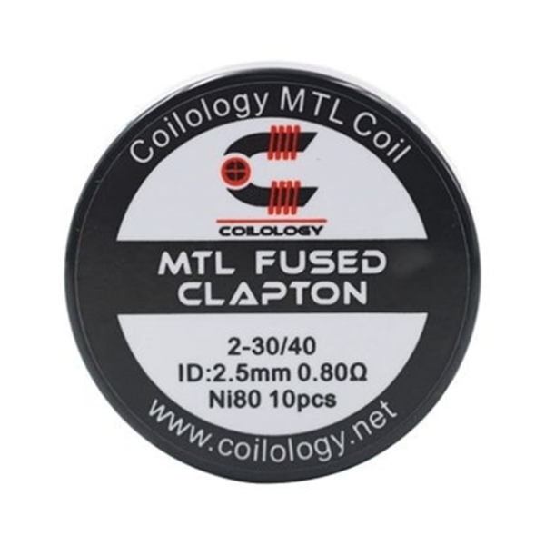 Coilology MTL Fused Clapton Coil Ni80 0.8ohm 10pcs