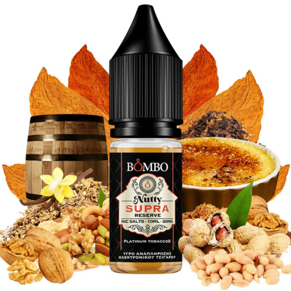 Bombo - Platinum Tobaccos Nutty Supra Reserve Nic Salts 10ml 20mg