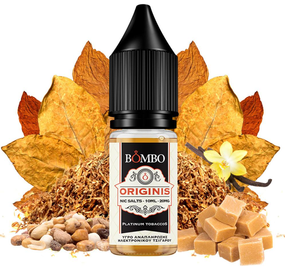 Bombo - Platinum Tobaccos Originis Nic Salts 10ml 20mg