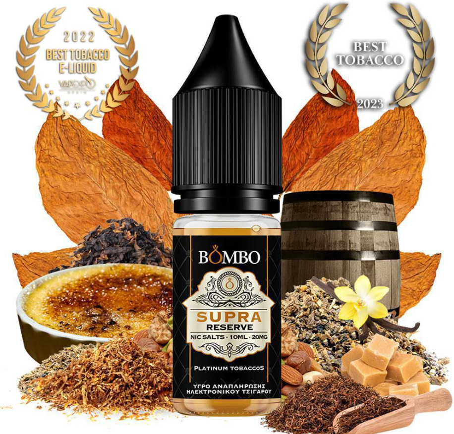 Bombo - Platinum Tobaccos Supra Reserve Nic Salts 10ml 20mg