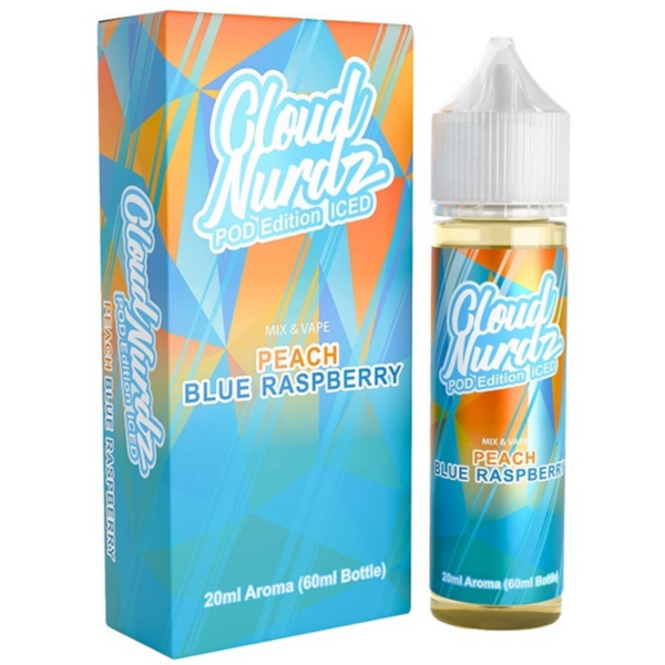 Cloud Nurdz - Peach Blue Raspberry Pod Edition Iced SnV 20ml/60ml