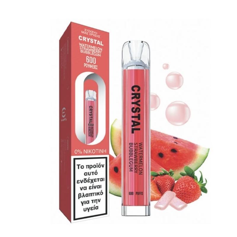 SKE - Crystal Bar Watermelon Strawberry Bubblegum 0mg 2ml